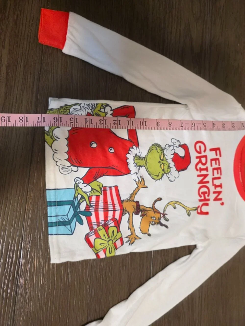 Grinch Girls Christmas Pajama Set NWT Size 6 3 Piece Holiday Pjs